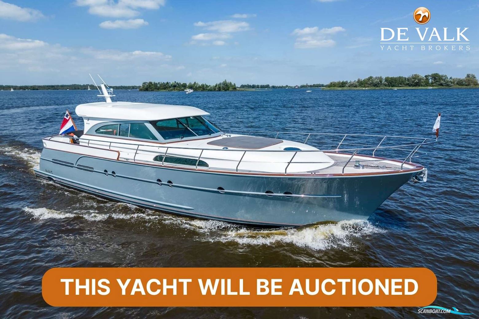 Mulder 59 Convertible Hard Top Motorboat 2006, with Caterpillar  engine, The Netherlands