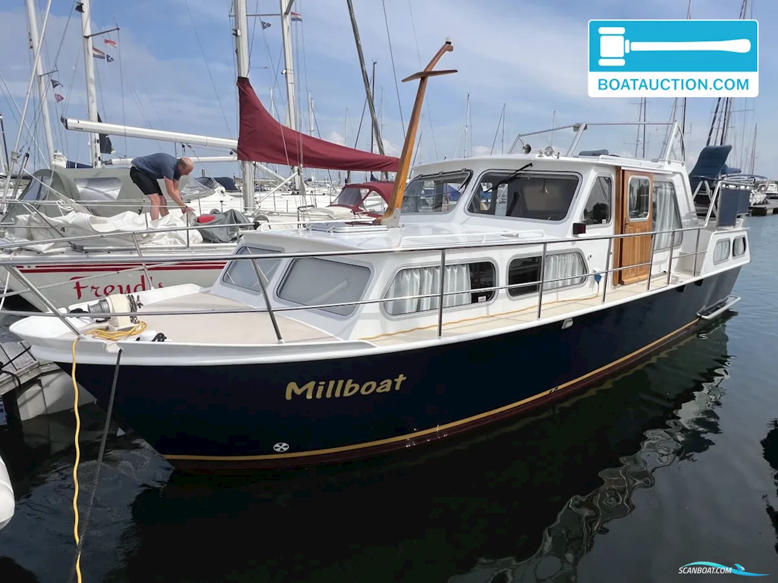 Mulder Molenkruiser Motorboat 1981, with Mercedes engine, The Netherlands