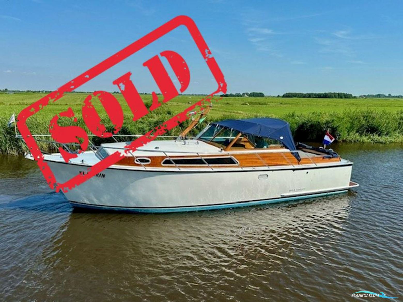 Mulder Super Favorite Convertible Motorboat 1996, with Yanmar engine, The Netherlands