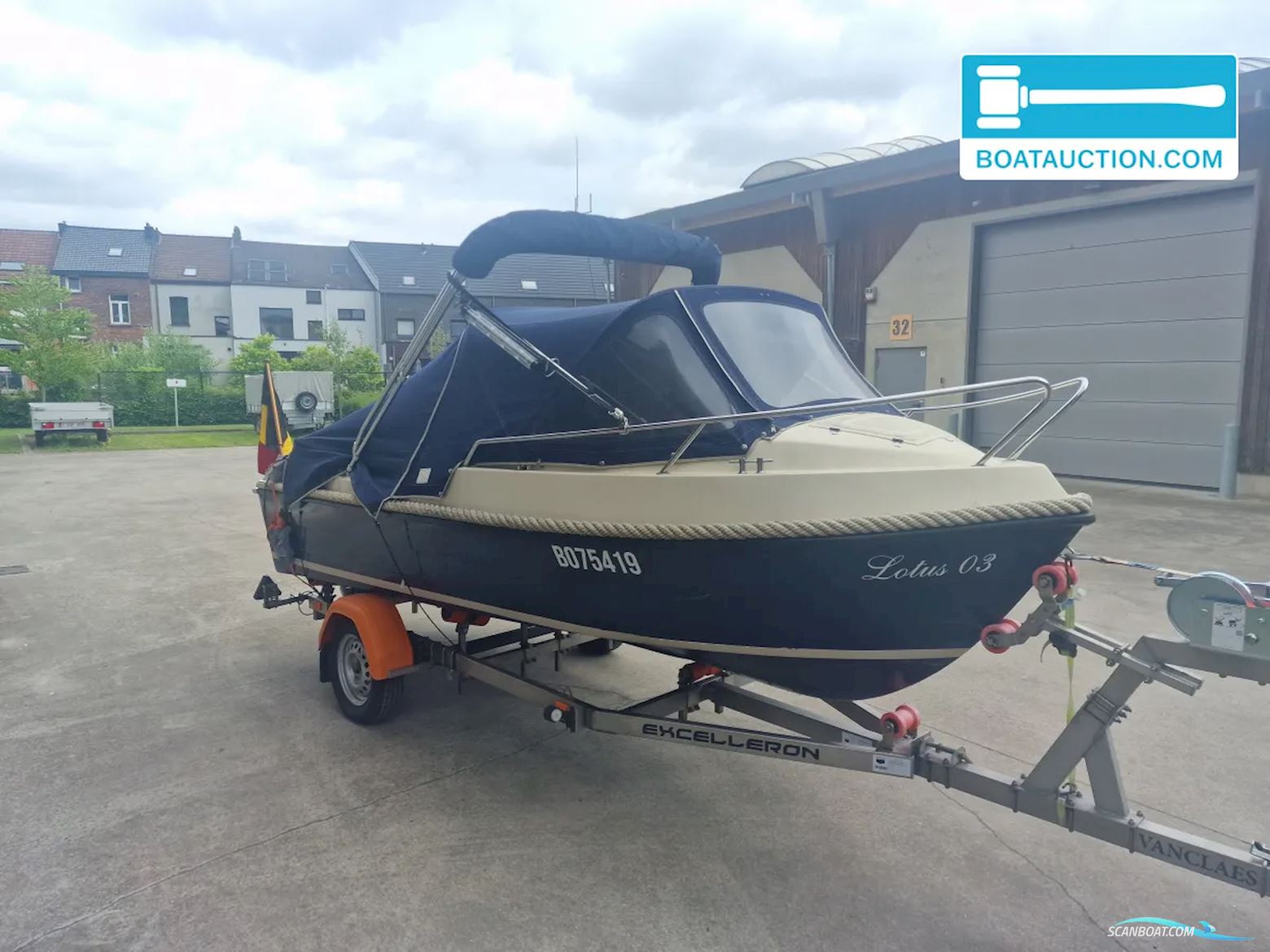 Myzyk 480 Motorboat 2008, with Suzuki engine, Belgium