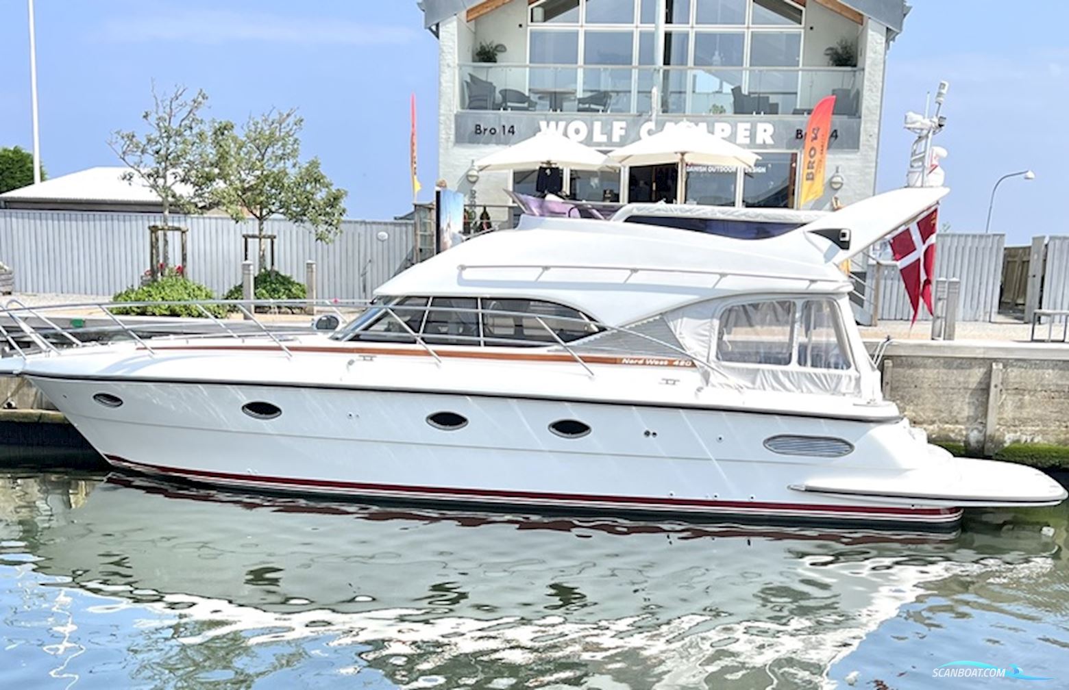Nord West 420 Flybridge Motorboat 2007, with Volvo Penta D6
 engine, Denmark