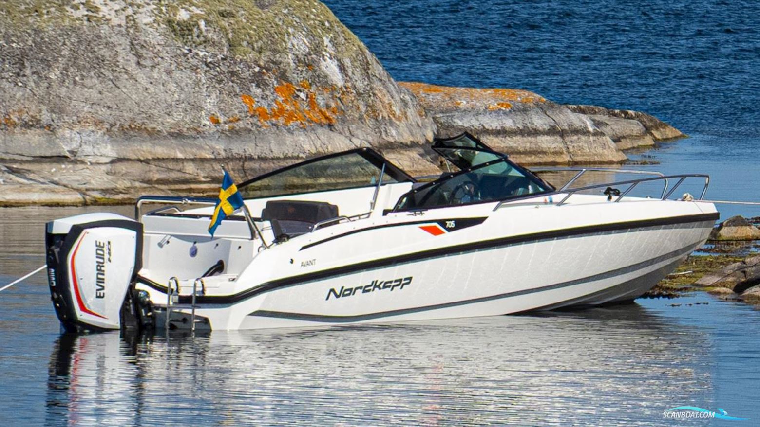 Nordkapp Avant 705 Motorboat 2017, with Evinrude engine, Sweden