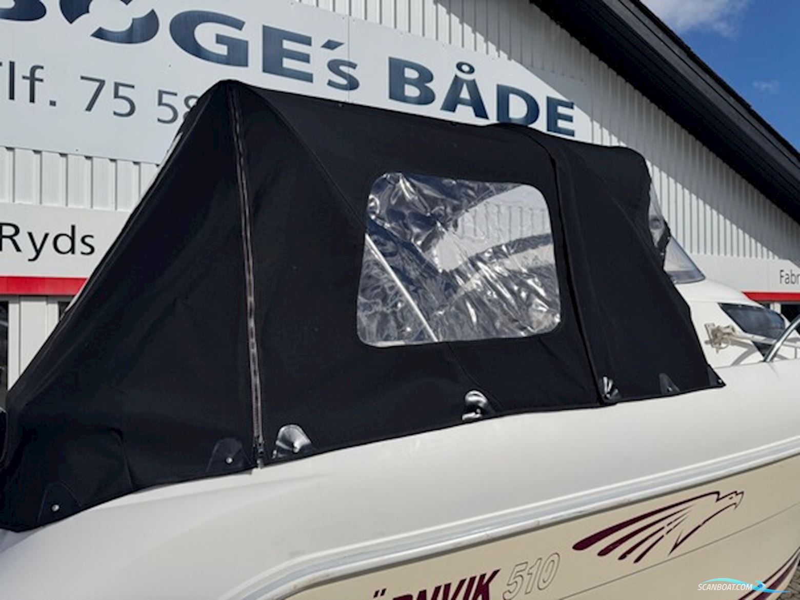 Ørnvik 510 Cruiser Med F75 Mariner 4 Takt 1,6L og 1300 kg Brenderup Bådtrailer