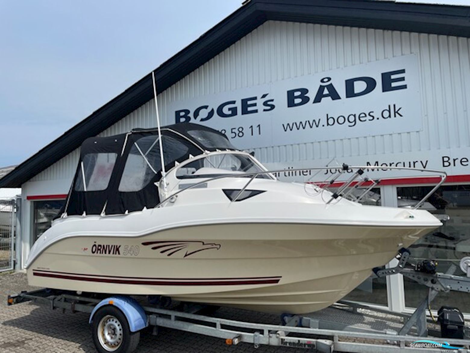 Ørnvik 540 Cruiser med 150 hk Mercury-EFI 4-takt 3,0L og Brenderup Bådtrailer - Anvisningssalg - SOLGT