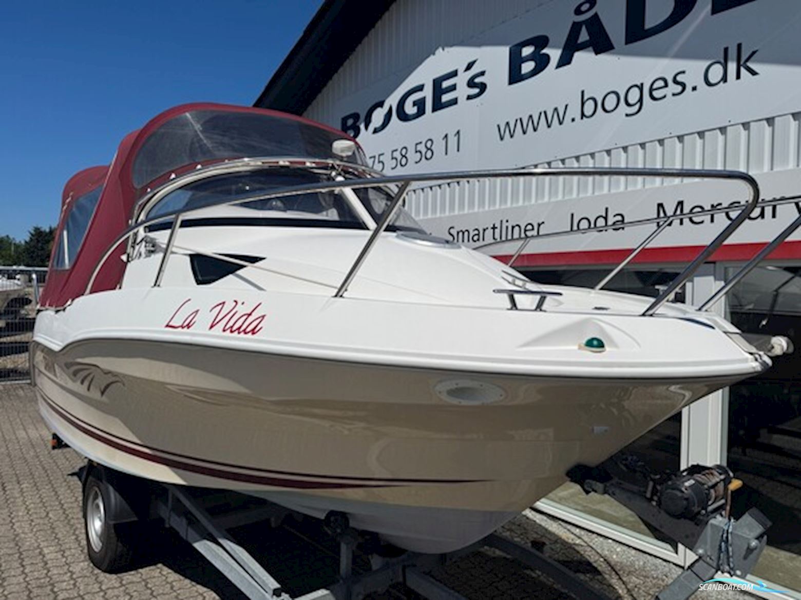 Ørnvik 540 Cruiser med 90 hk Mercury 4 takt 16V 1,6L og 1500 kg Brenderup Premium bådtrailer
