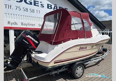 Ørnvik 540 Cruiser Med F75 Mercury 1,6L 16V 4 Takt og 1500 kg Brenderup 8220B Trailer Motorboat 2003, with Mercury engine, Denmark