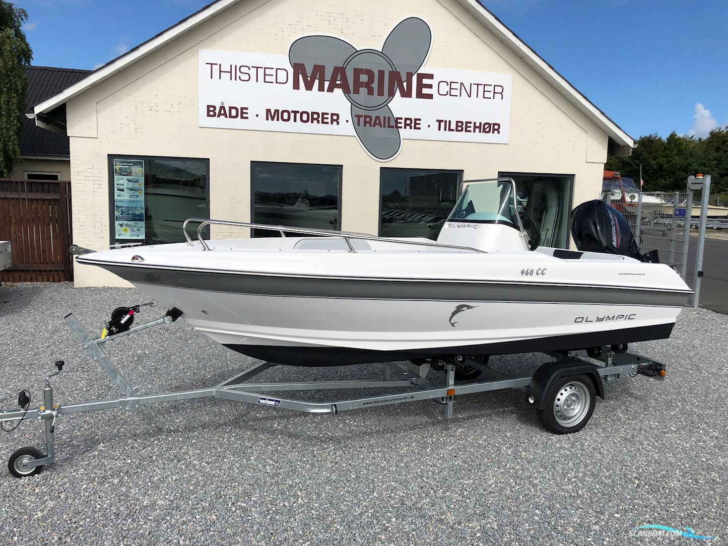 Olympic 460 CC Med 60 hk Motorboat 2025, with Mercury F60Elpt Efi engine, Denmark