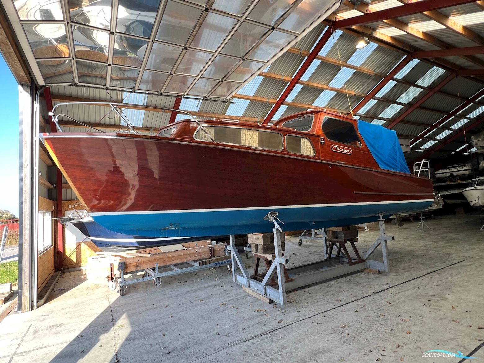 Oxelø 30 / Mahogny Motorboat 1966, with Volvo AQ 170 engine, Denmark