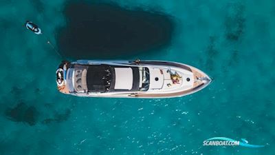 Pershing 76 Motorboat 2005, with 2 Mtu 16V 2000 M91 + Arneson Drive engine, Italy