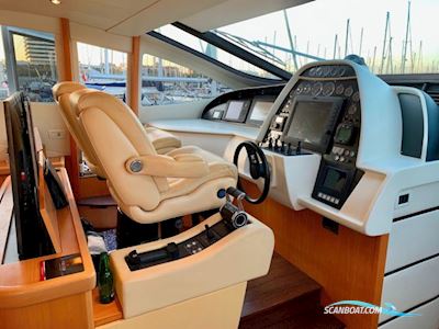 Pershing 76 Motorboat 2005, with 2 Mtu 16V 2000 M91 + Arneson Drive engine, Italy