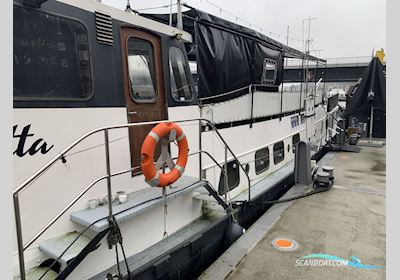 Platbodem Motortjalk Motorboat 1913, Germany