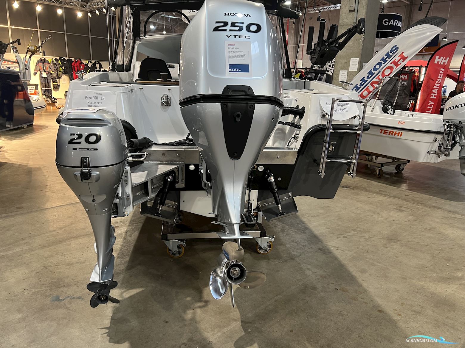 Poca 600 MK3 Med Hardtop og Honda BF 250 XU + BF 20 Lrt