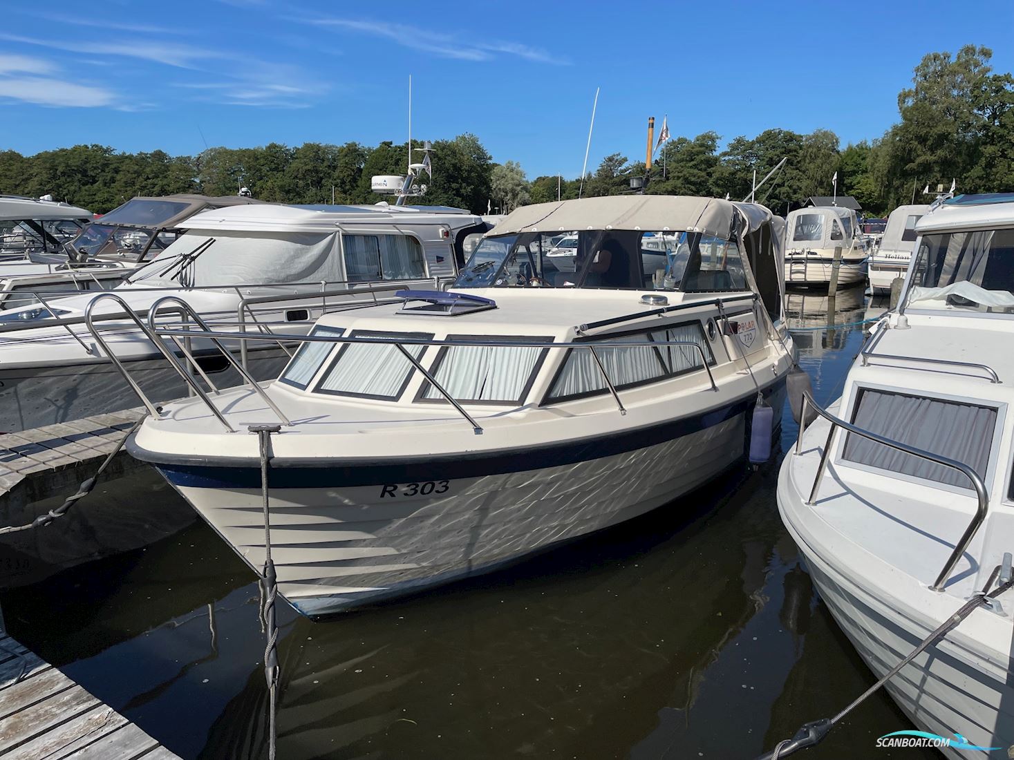 Polar 770 Motorboat 1985, with Yanmar 4JH-HTE engine, Denmark