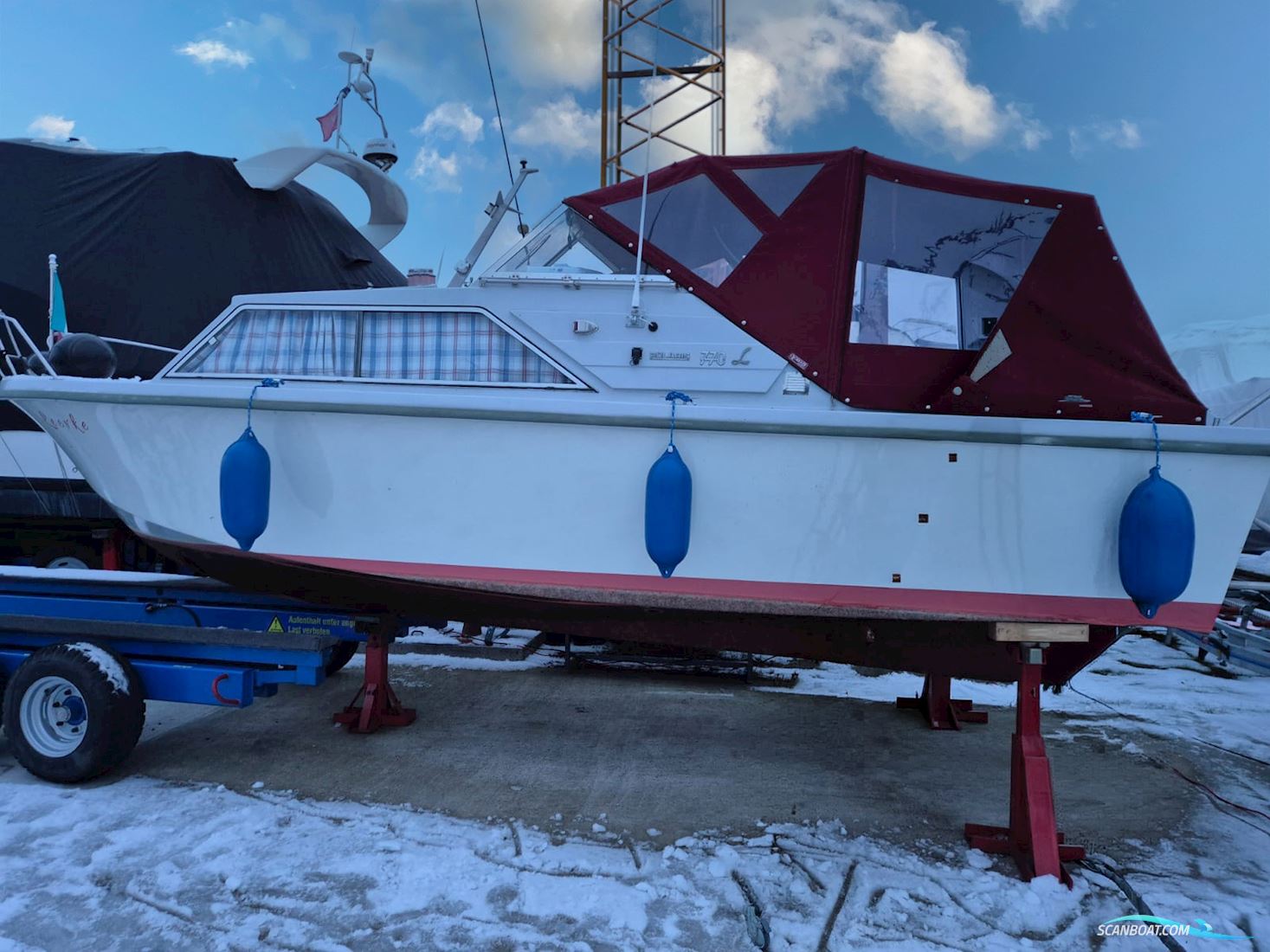 Polaris 770 A Motorboat 1977, with VW 55 kW engine, Germany