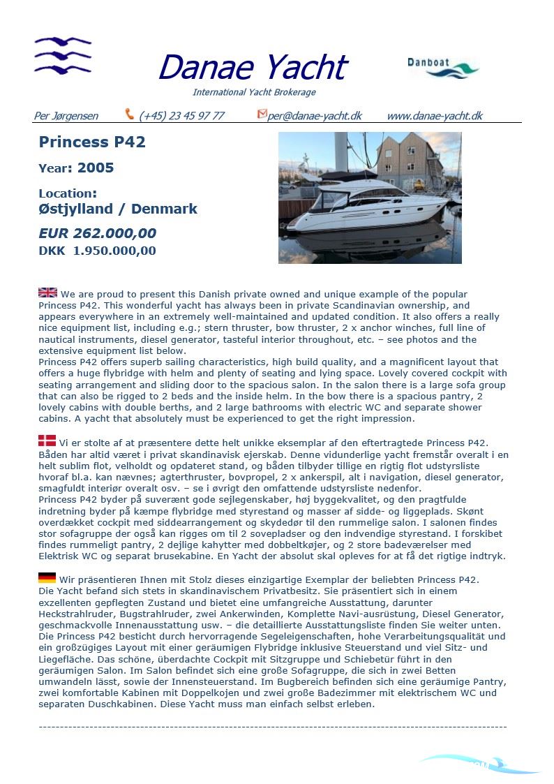Princess P42 Fly