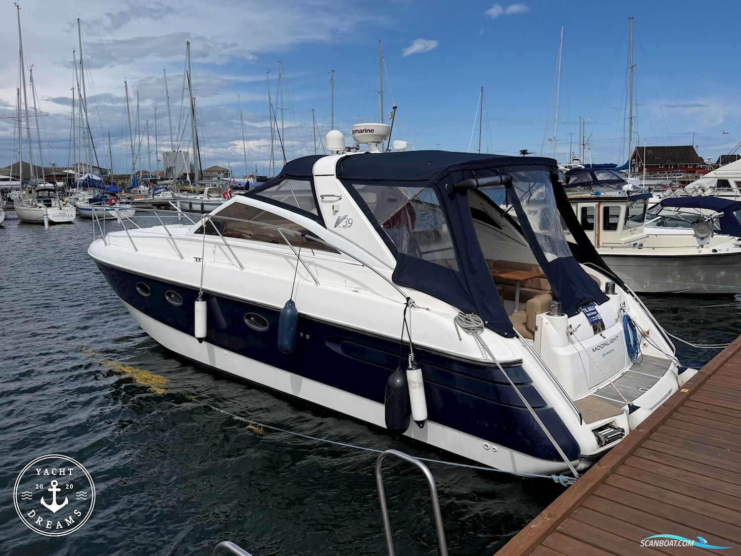 Princess V39 Motorboat 1996, with Volvo Penta Kad42 engine, Denmark