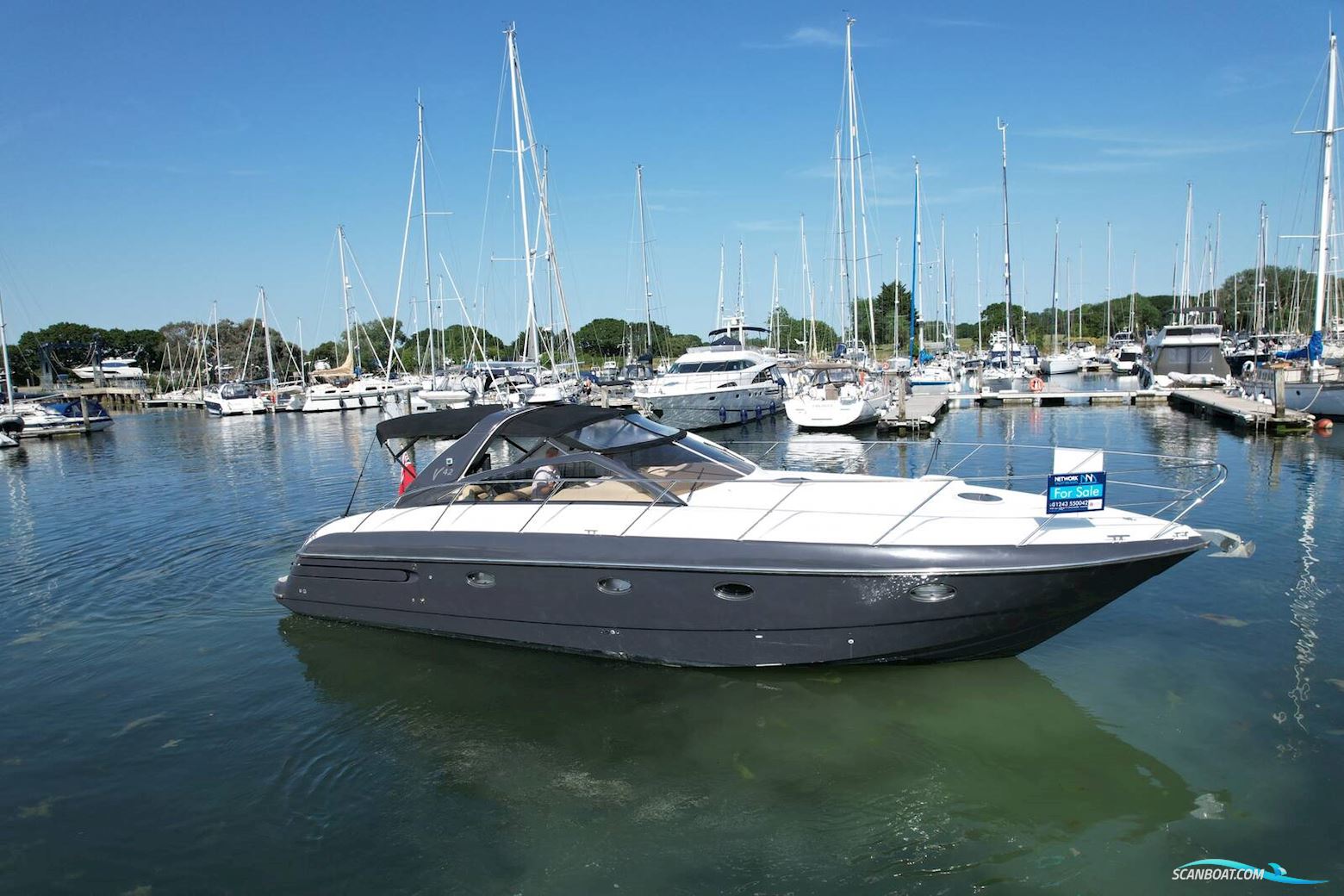 Princess V42 Motorboat 1999, with Volvo Penta Kad44 engine, United Kingdom