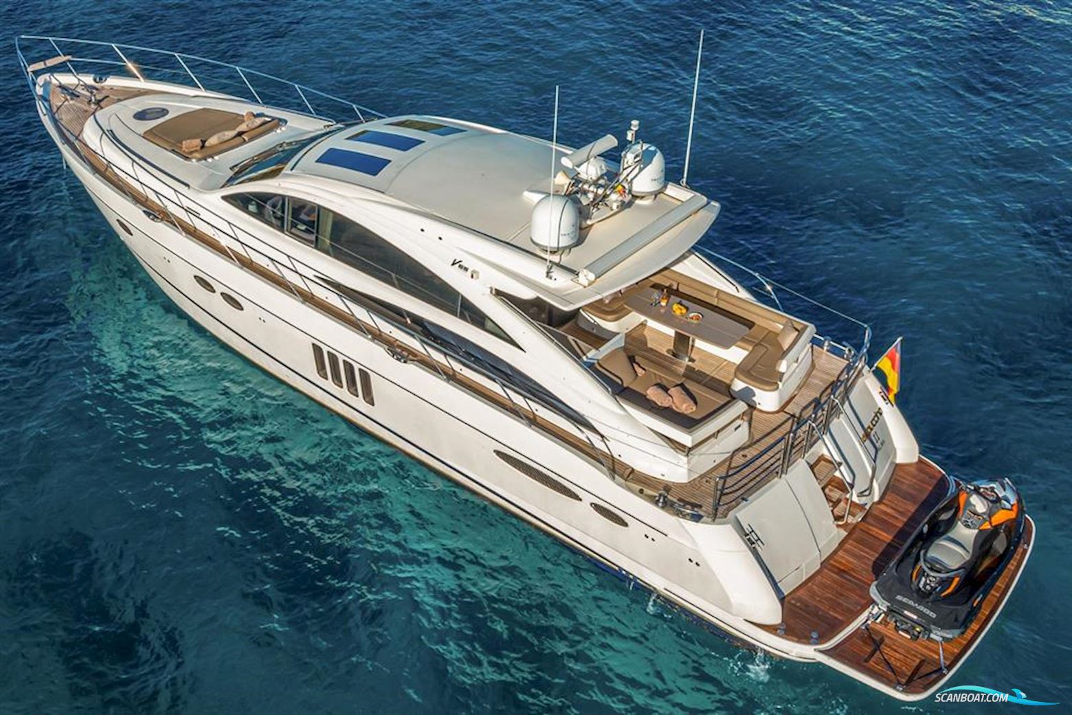 Princess V65 Motorboat 2007, with 2 x Man V12 1360 engine, Spain