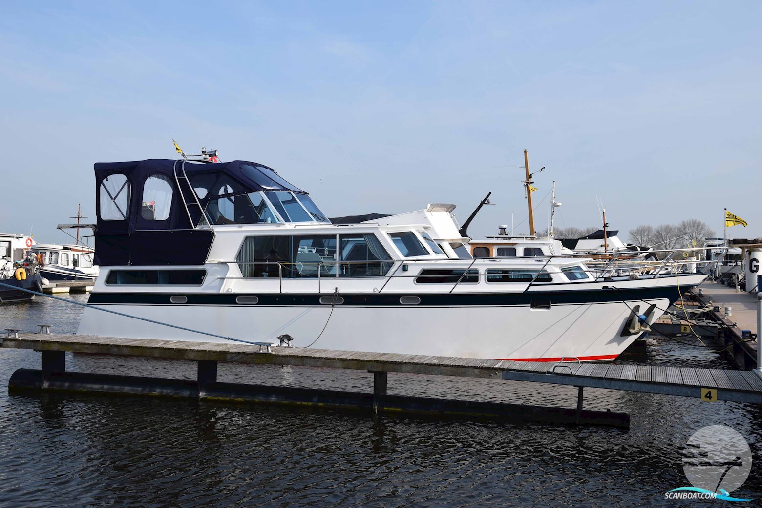 Proficiat 12.25 GL Motorboat 1997, with Vetuz Deutz BF AM 1012 E engine, Belgium