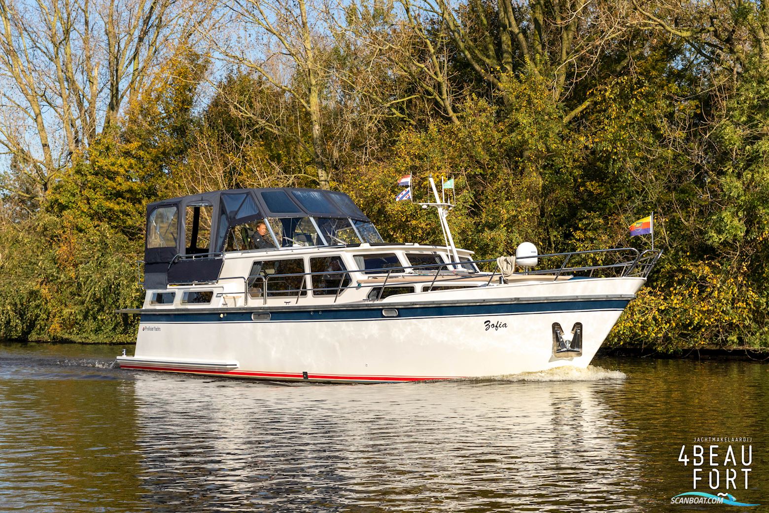 Proficiat 1370 GL Motorboat 2000, with Vetus-Deutz DT64 engine, The Netherlands