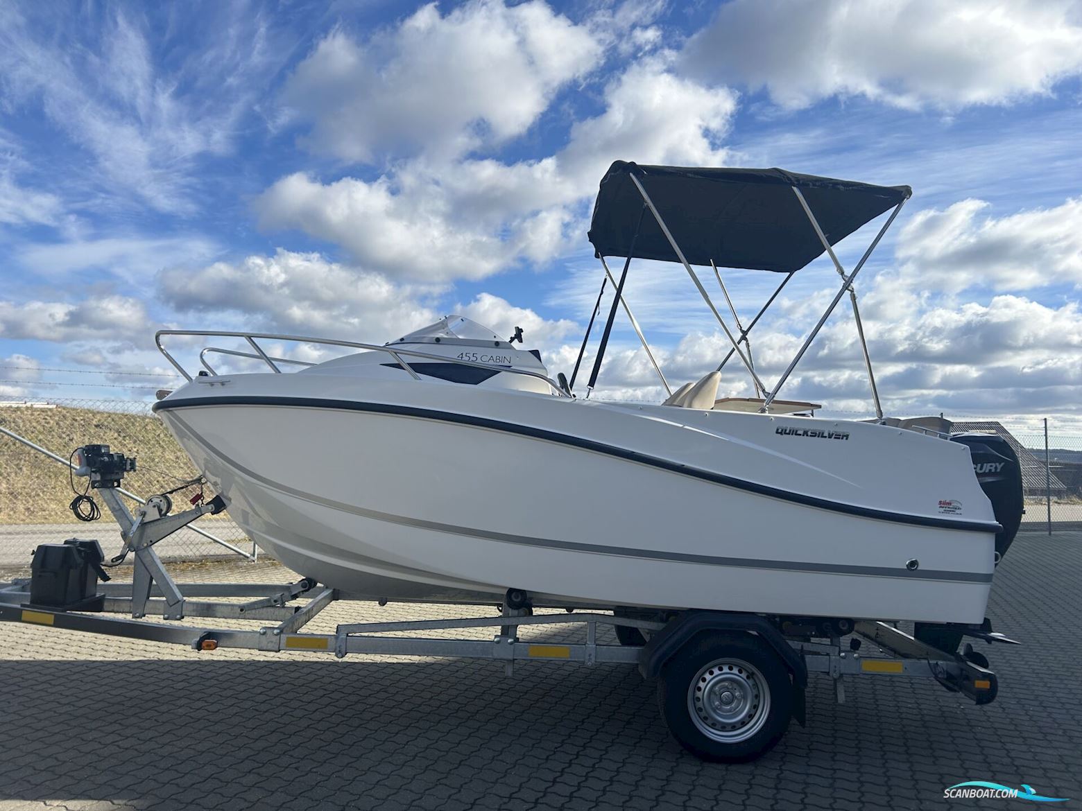 Quicksilver 455 Cabin Motorboat 2019, with Mercury engine, Denmark