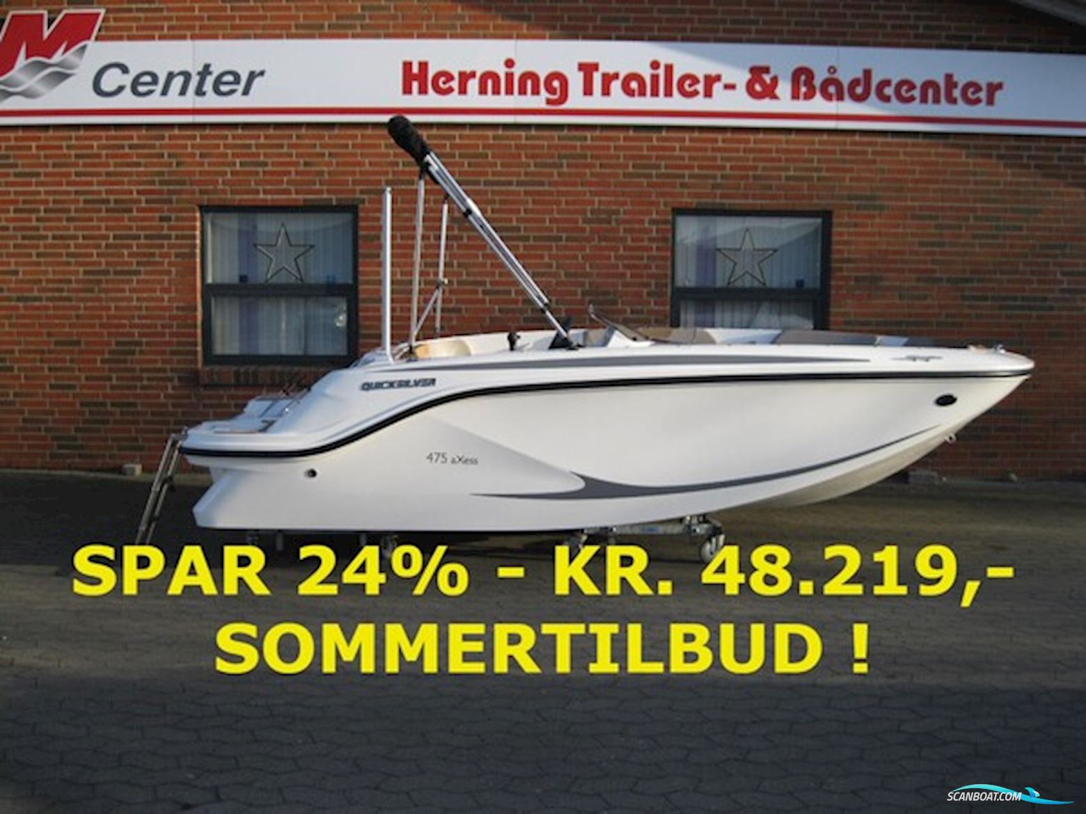 Quicksilver 475 Axess m/Mercury F50 hk Efi 4-Takt - Sommer ! Motorboat 2025, Denmark