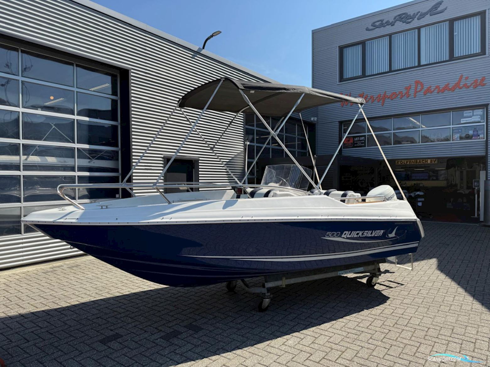 Quicksilver 500 Commander Motorboat 2002, with Johnson engine, The Netherlands