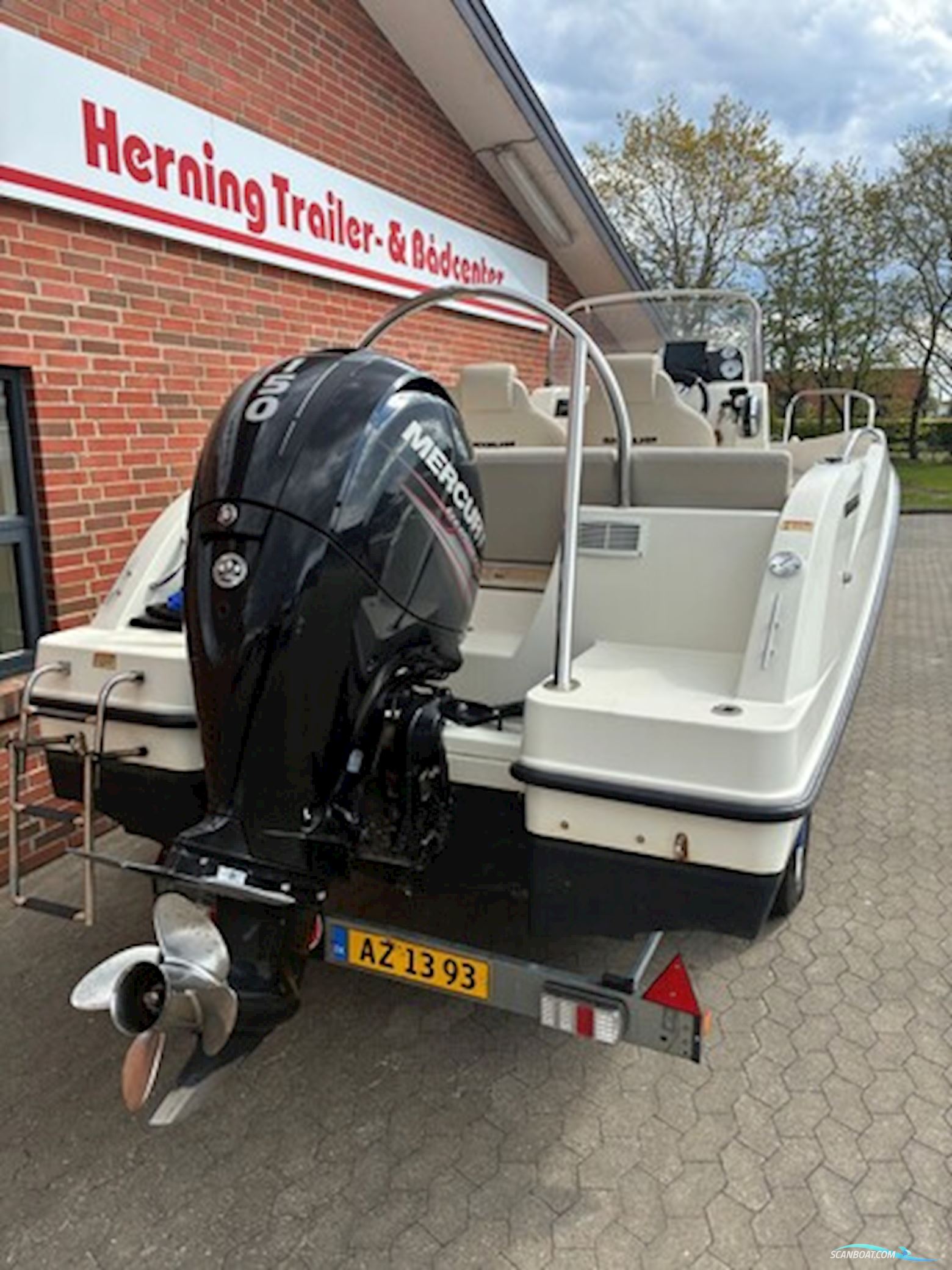 Quicksilver 555 Open m/Mercury F150 hk EFI 4-takt og Brenderup trailer