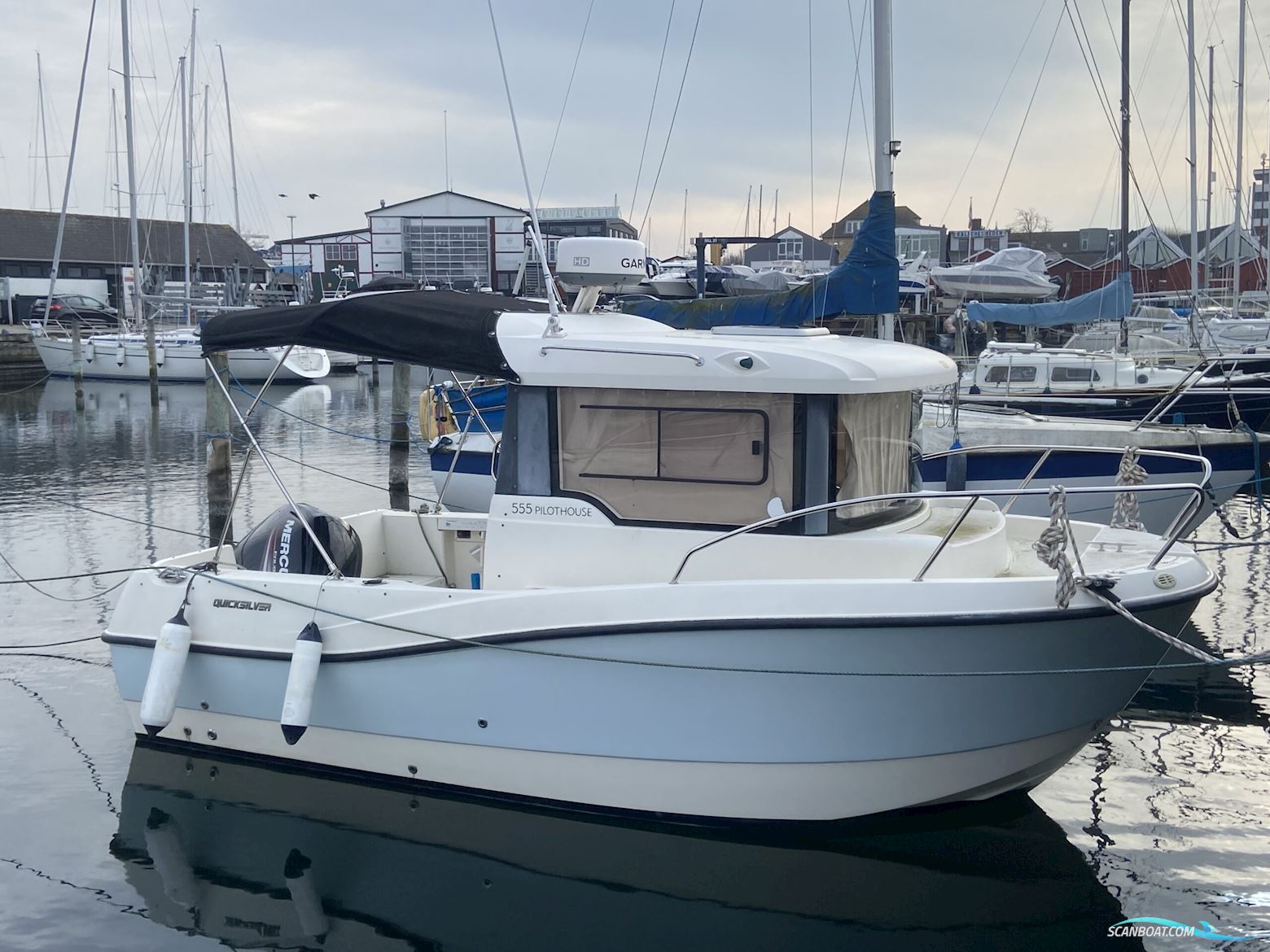 Quicksilver 555 Pilothouse Motorboat 2016, with Mercury 115 HK CT engine, Denmark