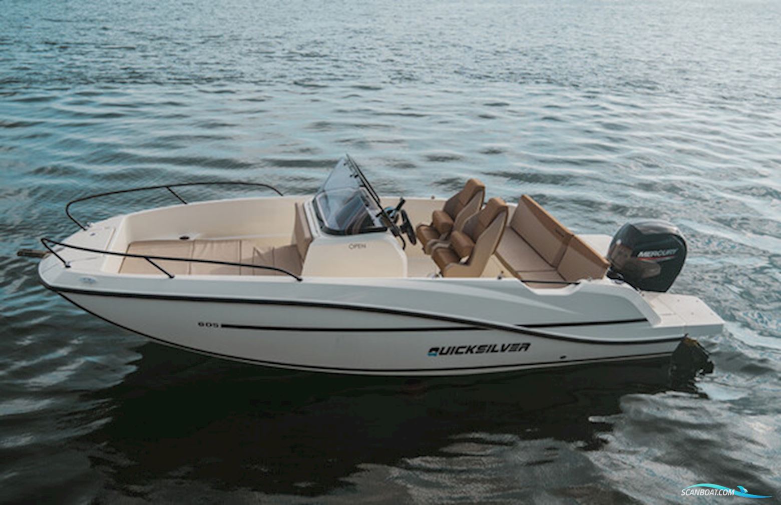 Quicksilver 605 Open Med Mercury F150 Efi Exlpt Samt Ekstra Udstyr