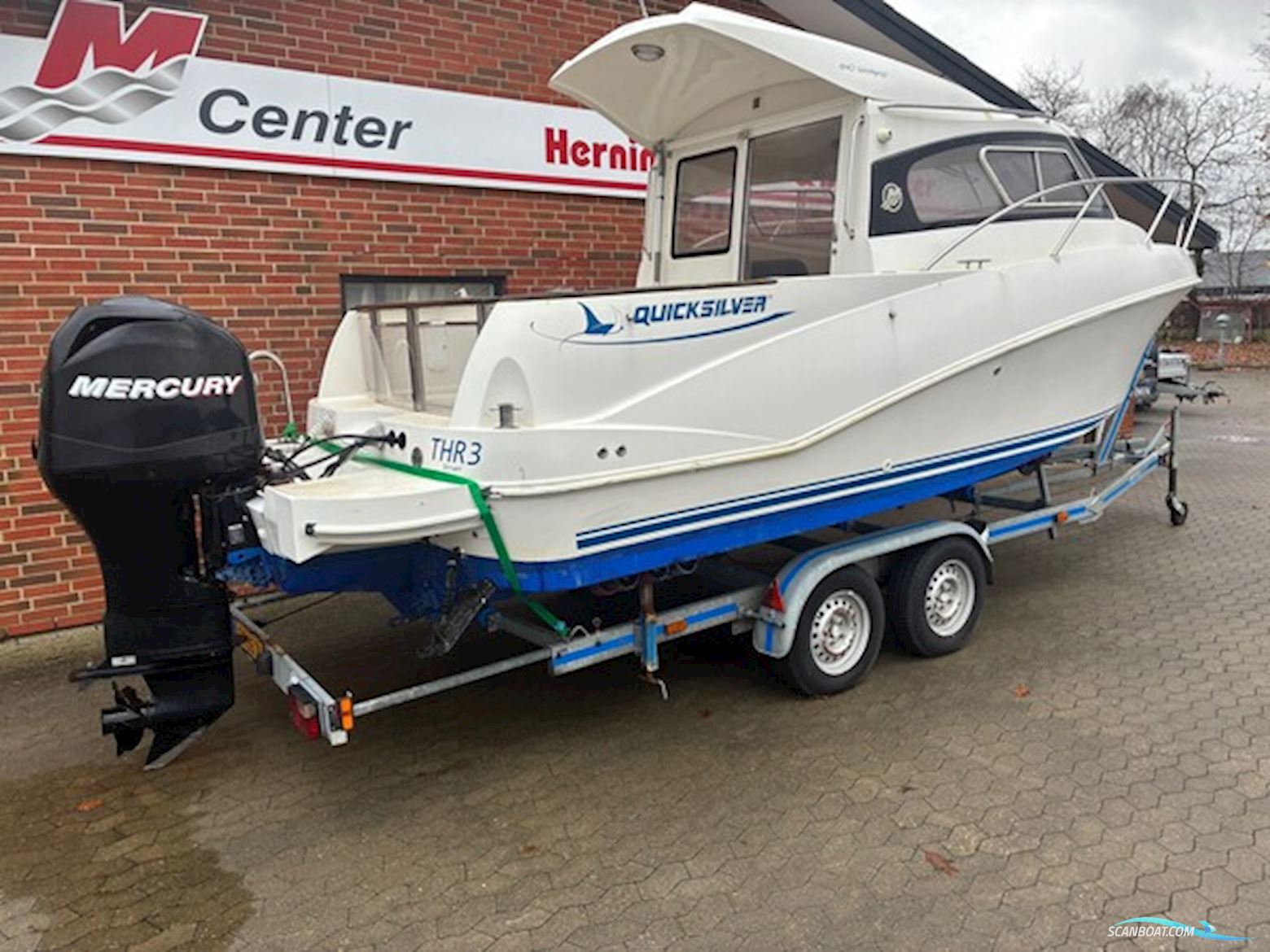 Quicksilver 640 Weekender m/Mercury F115 hk Efi 4-Takt og Wick Trailer - Solgt !