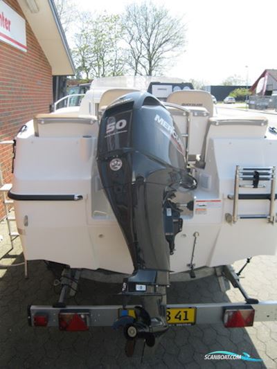 Quicksilver Activ 455 Cabin m/Mercury F50 hk Efi 4-Takt og Brenderup Trailer Motorboat 2020, with Mercury engine, Denmark