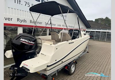 Quicksilver Activ 505 Cabin Med 100 hk Mercury-Efi 4 Takt CT 2,1L og 1300 kg Brenderup Bådtrailer Motorboat 2022, with Mercury engine, Denmark