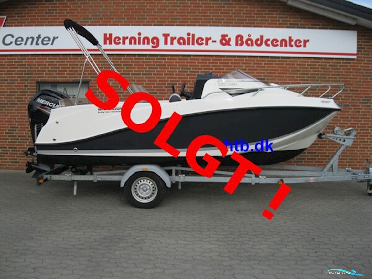 Quicksilver Activ 505 Cabin m/Mercury F100 hk og Brenderup trailer - SOLGT ! Motorboat 2017, with Mercury engine, Denmark