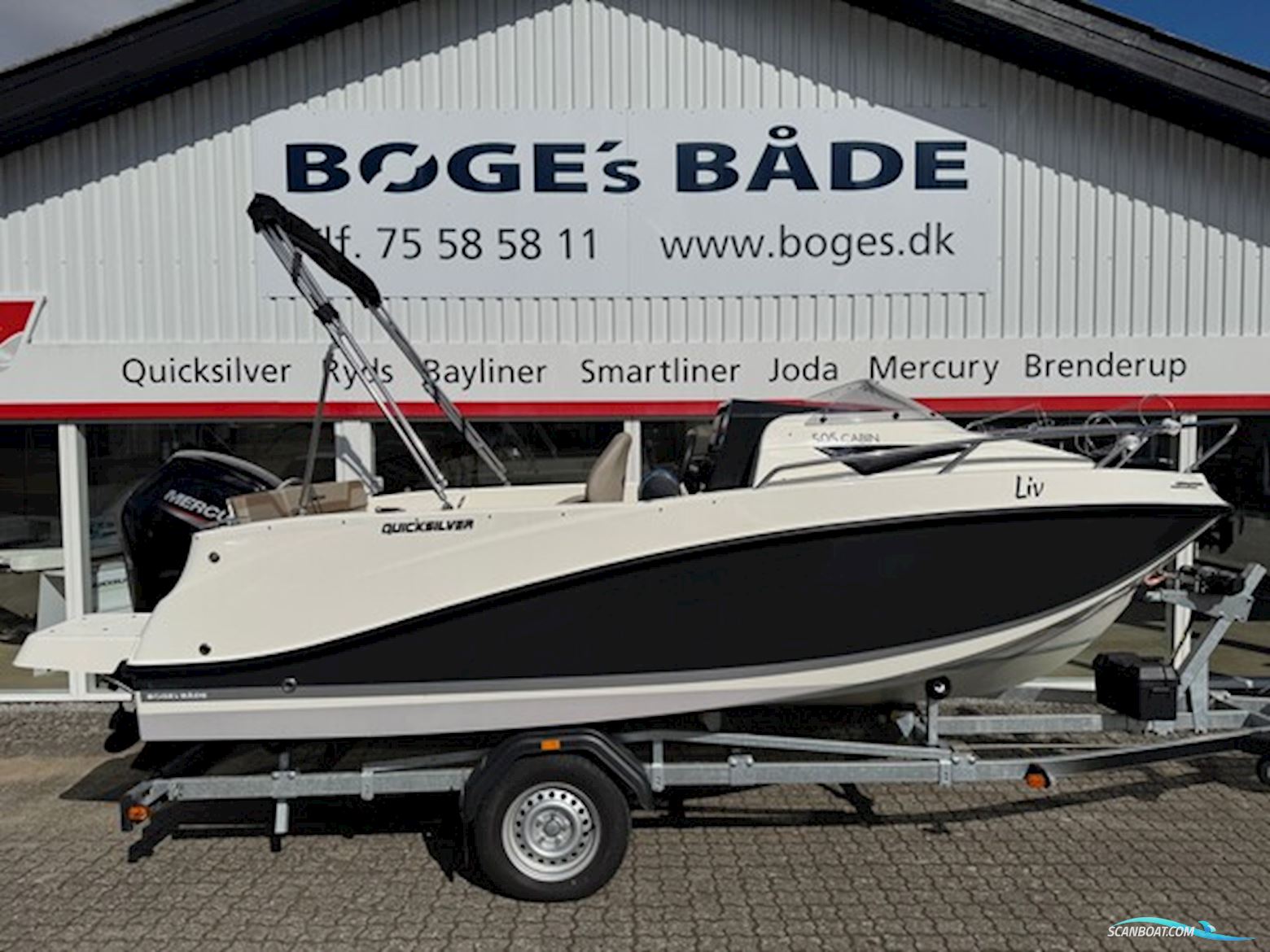 Quicksilver Activ 505 Cruiser med F100 Mercury-EFI 4 takt - Anvisningssalg Motorboat 2022, with Mercury engine, Denmark