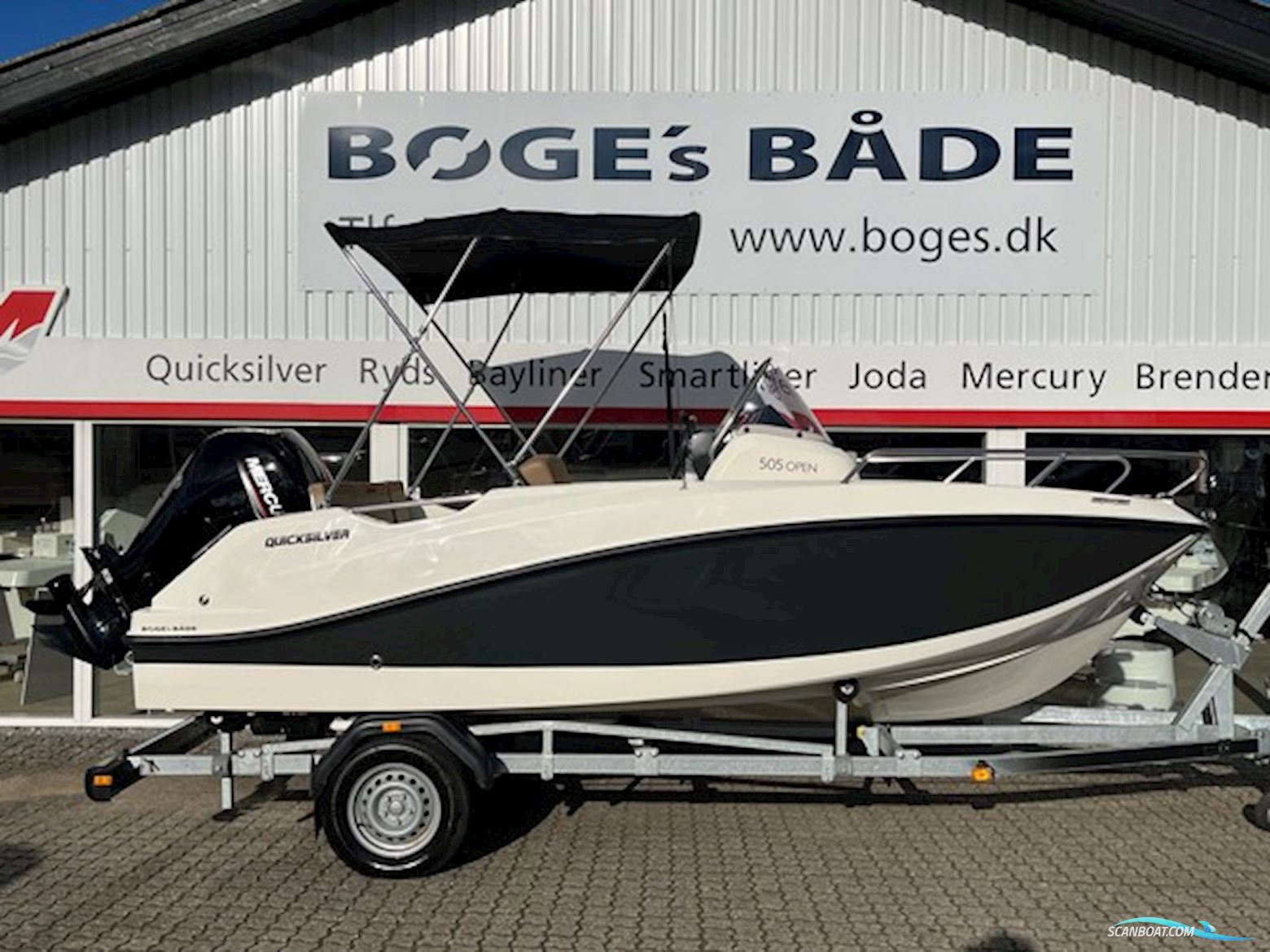 Quicksilver Activ 505 Open Med F100 hk Mercury-Efi 4 Takt CT - Udstyr Motorboat 2022, with Mercury engine, Denmark