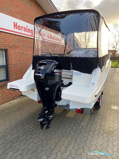 Quicksilver Activ 555 Cabin m/Mercury F115 hk og Brenderup Trailer Motorboat 2024, with Mercury engine, Denmark