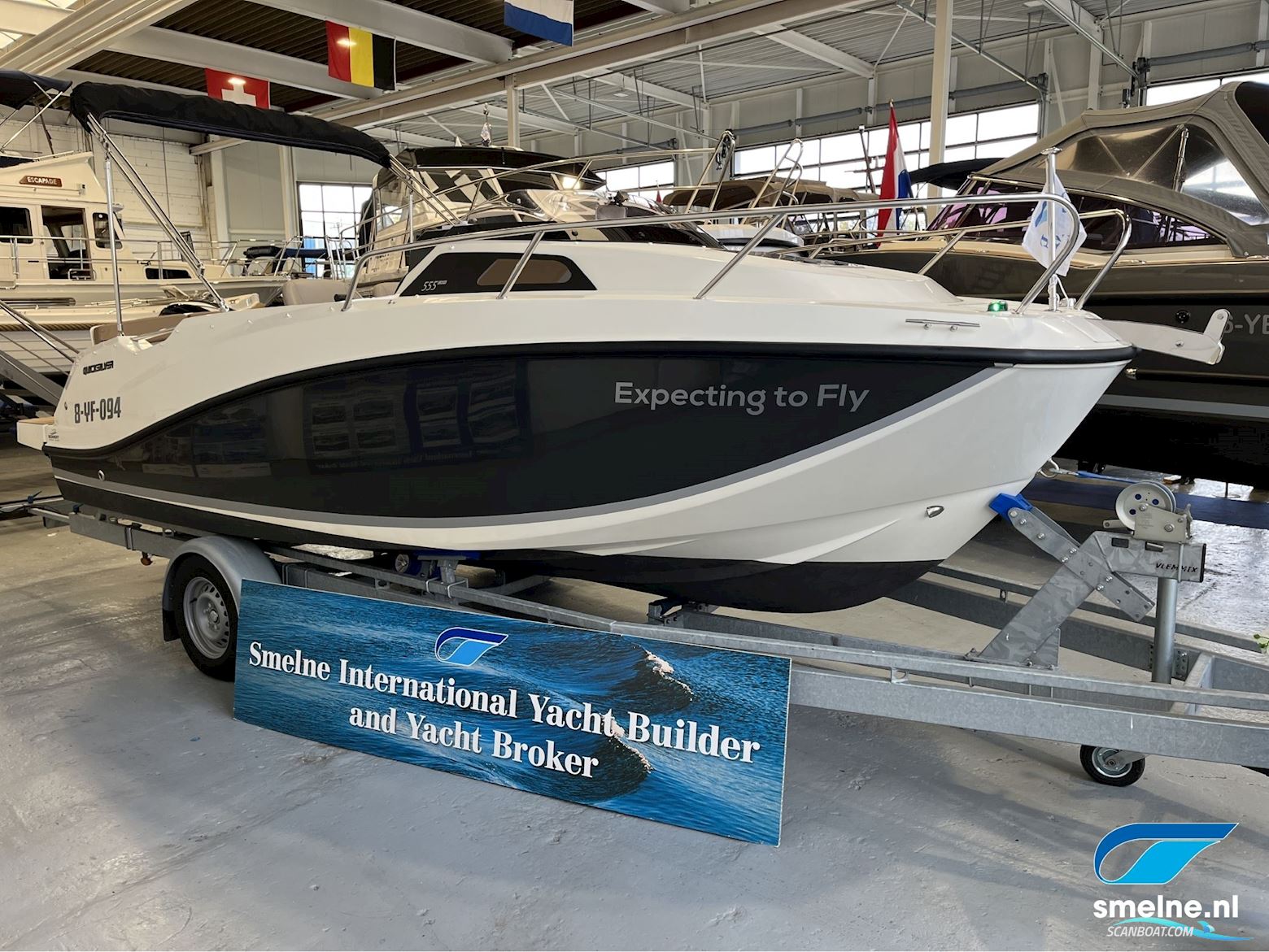 Quicksilver Activ 555 Cabin Motorboat 2022, with Mercury F100 engine, The Netherlands