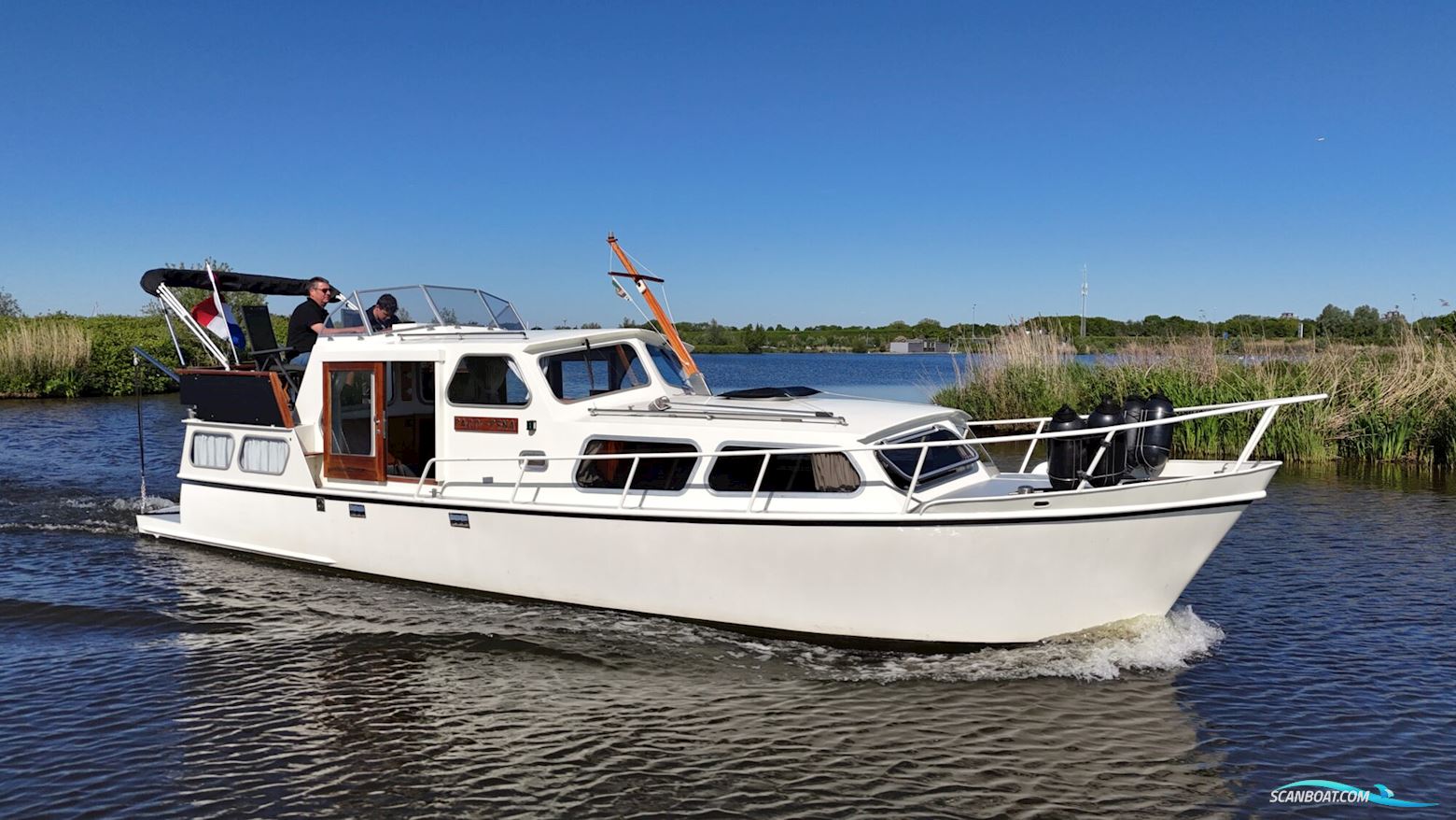Rijo Kruiser 10.50 AK Cabrio Motorboat 1980, with Mercedes engine, The Netherlands