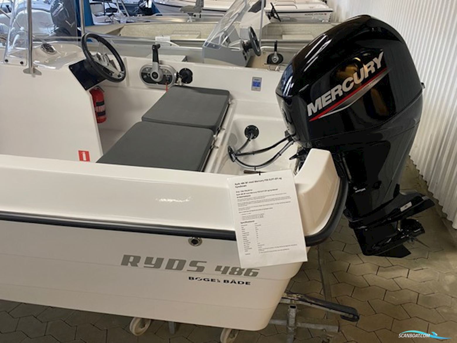 Ryds 486 BF med F50 Mercury-EFI 4 takt  - INKL. UDSTYR