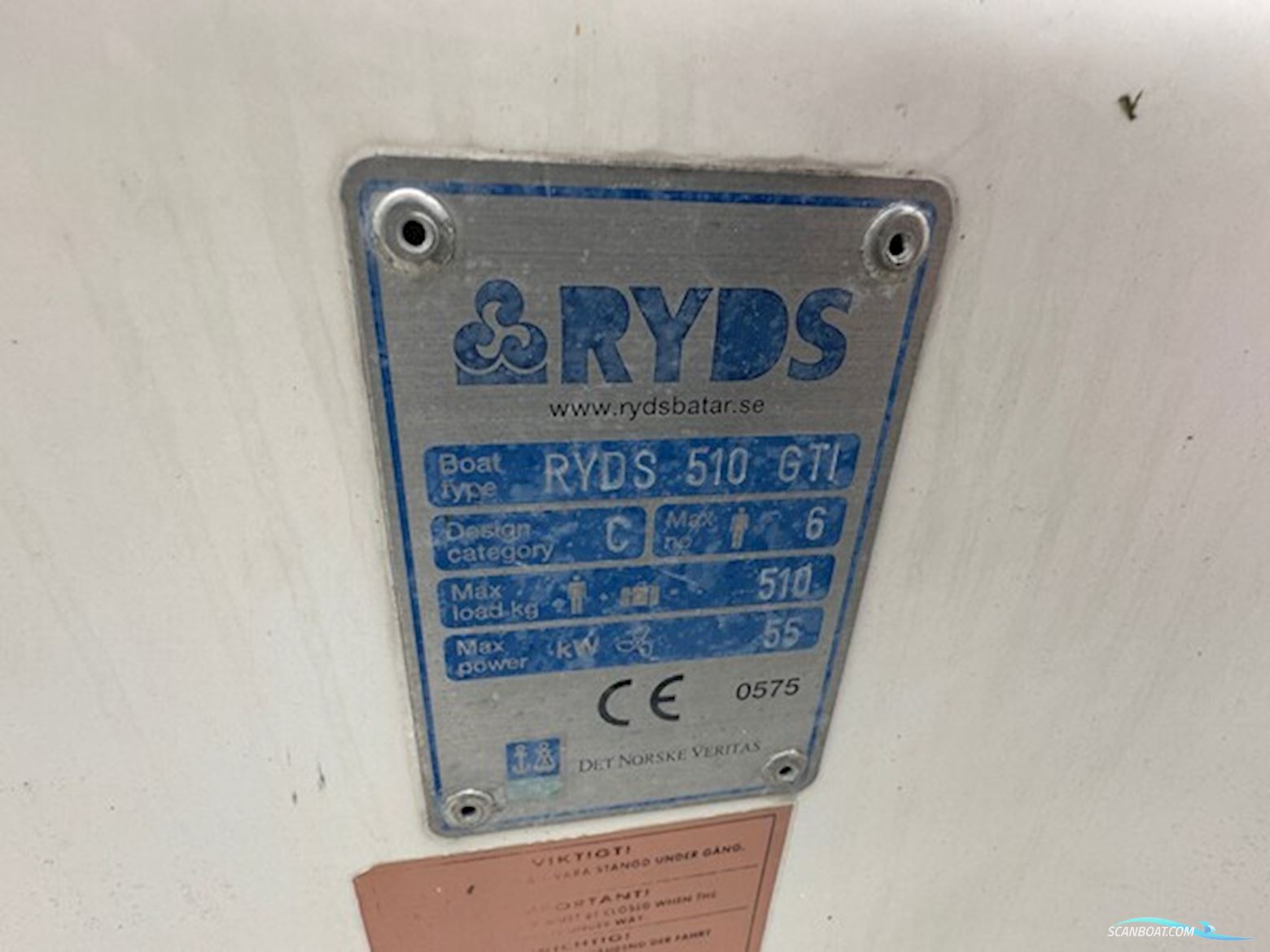 Ryds 510 Gti – Mercury 80 hk (2004) – Inkl. Trailer