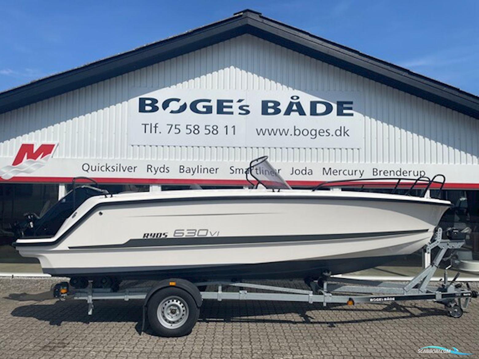 Ryds 630VI Mid-C Med F115 Mercury-Efi CT - S-Line Udstyret. Motorboat 2022, with Mercury engine, Denmark