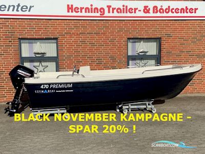 Sea Explorer 470 Premium m/Mercury F25 hk ELPT 4-takt EFI - BLACK NOVEMBER KAMPAGNE ! Motorboat 2025, Denmark