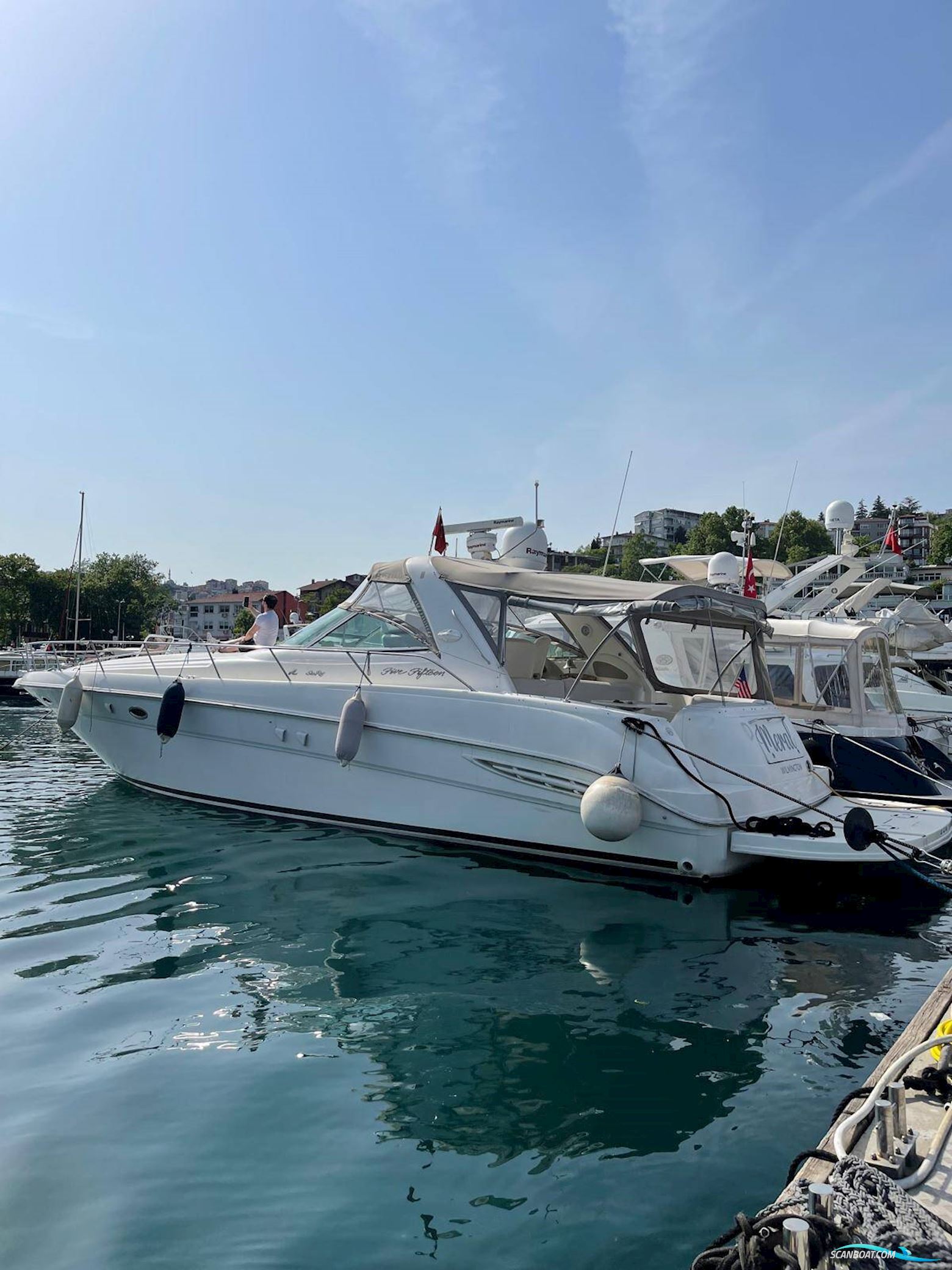 Sea Ray 460 Sundancer Motorboat 2000, with Caterpillar engine, Turkey