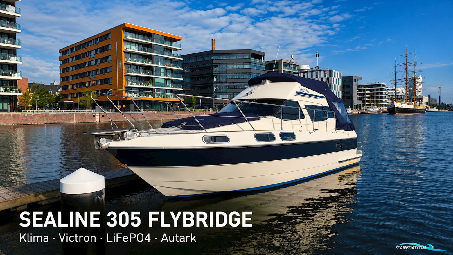 Sealine 305 Flybridge Motorboat 1985, with Volvo Penta Tamd31 engine, Germany