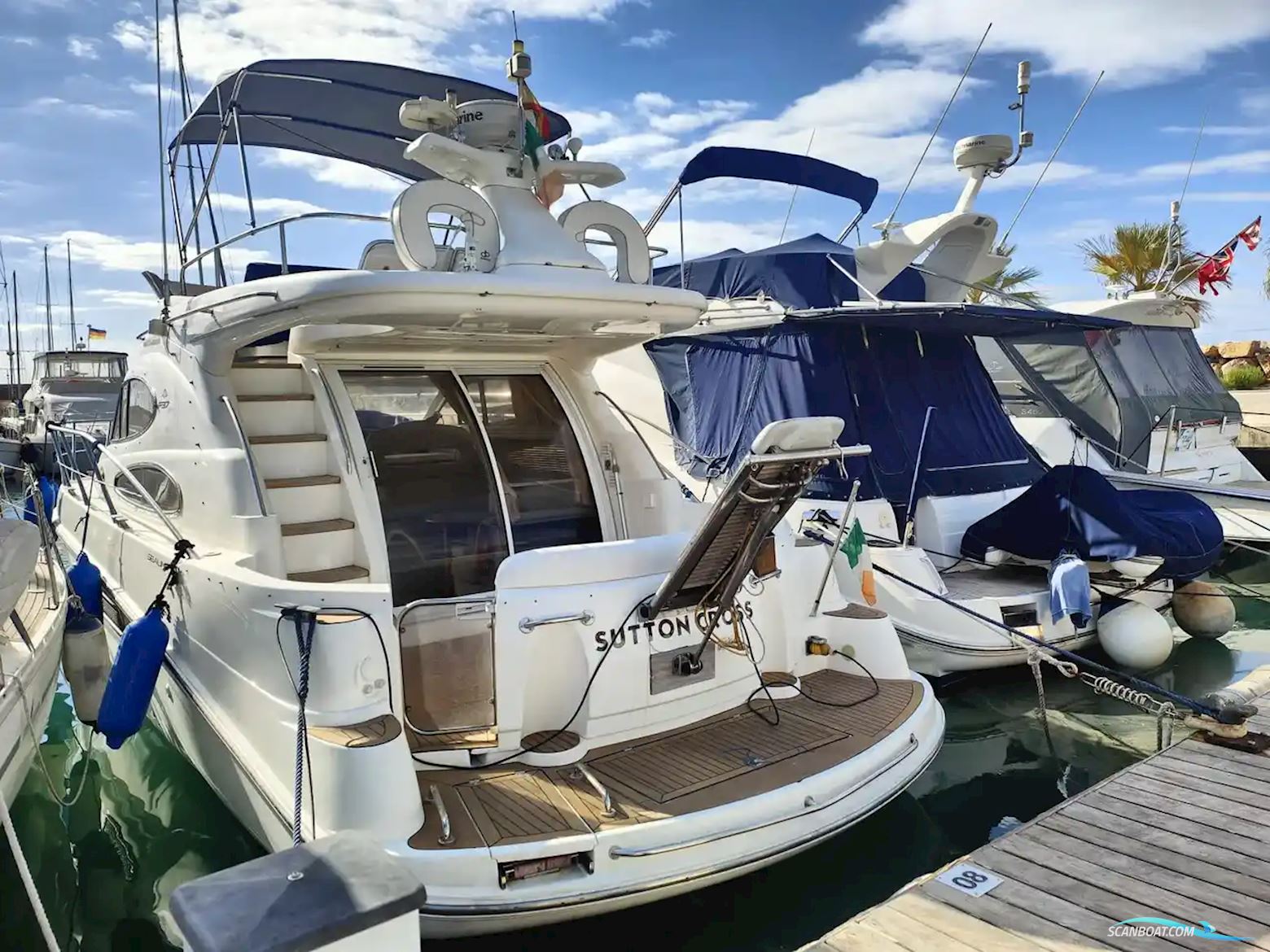 Sealine F37 Flybridge Motorboat 2000, with Volvo Penta engine, Spain
