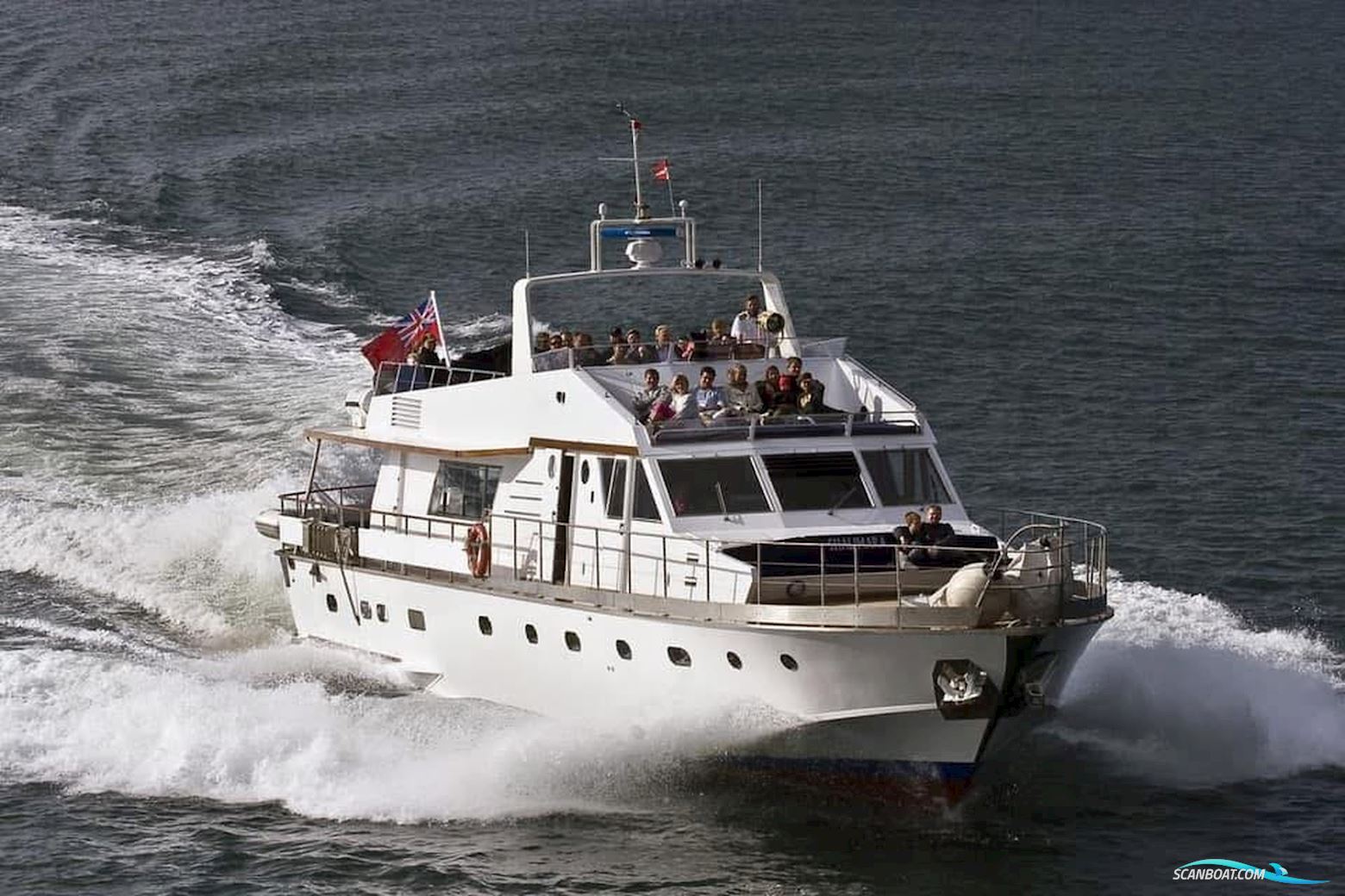 Shalimara 82 Motorboat 1972, with 900 HP Mtu-Diesel engine, Denmark