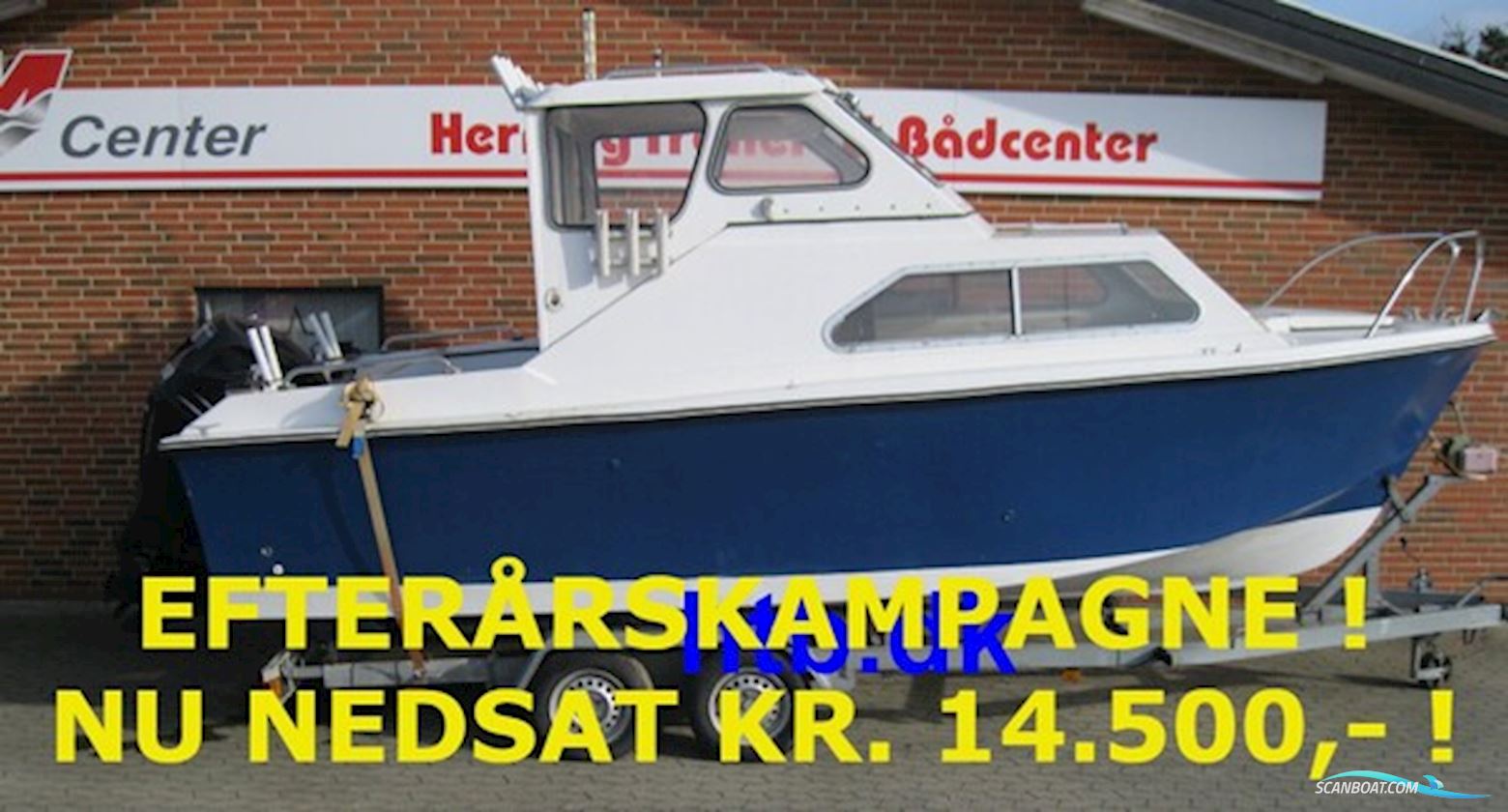 Shetland 640 weekend/kabinebåd m/Mercury F150 hk 4-takt Verado og buggi trailer - NU NEDSAT KR. 14.500,- ! Motorboat 2025, with Mercury engine, Denmark