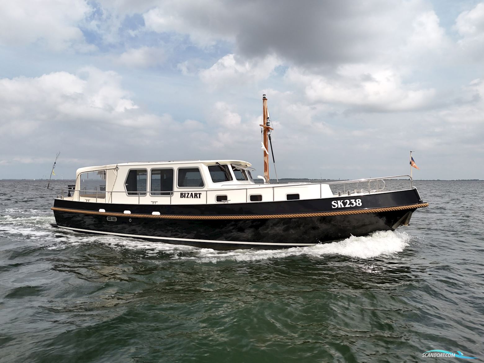 SK Kotter 12.50 Sedan Motorboat 2003, with Mitsubishi engine, The Netherlands