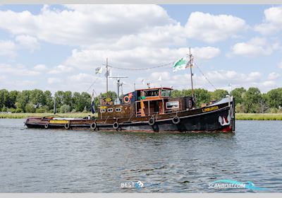 sleepboot Limburgia Motorboat 1942, with Gewicht van de motor is 40 ton  engine, The Netherlands